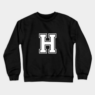 Initial Letter H - Varsity Style Design Crewneck Sweatshirt